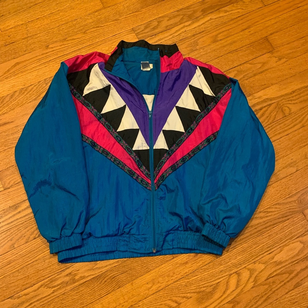 Vintage 90s Bocoo Women’s Windbreaker Zip-Up Jacket